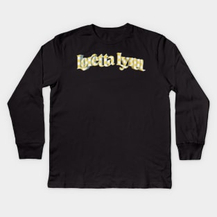 Loretta lynn magic singer Kids Long Sleeve T-Shirt